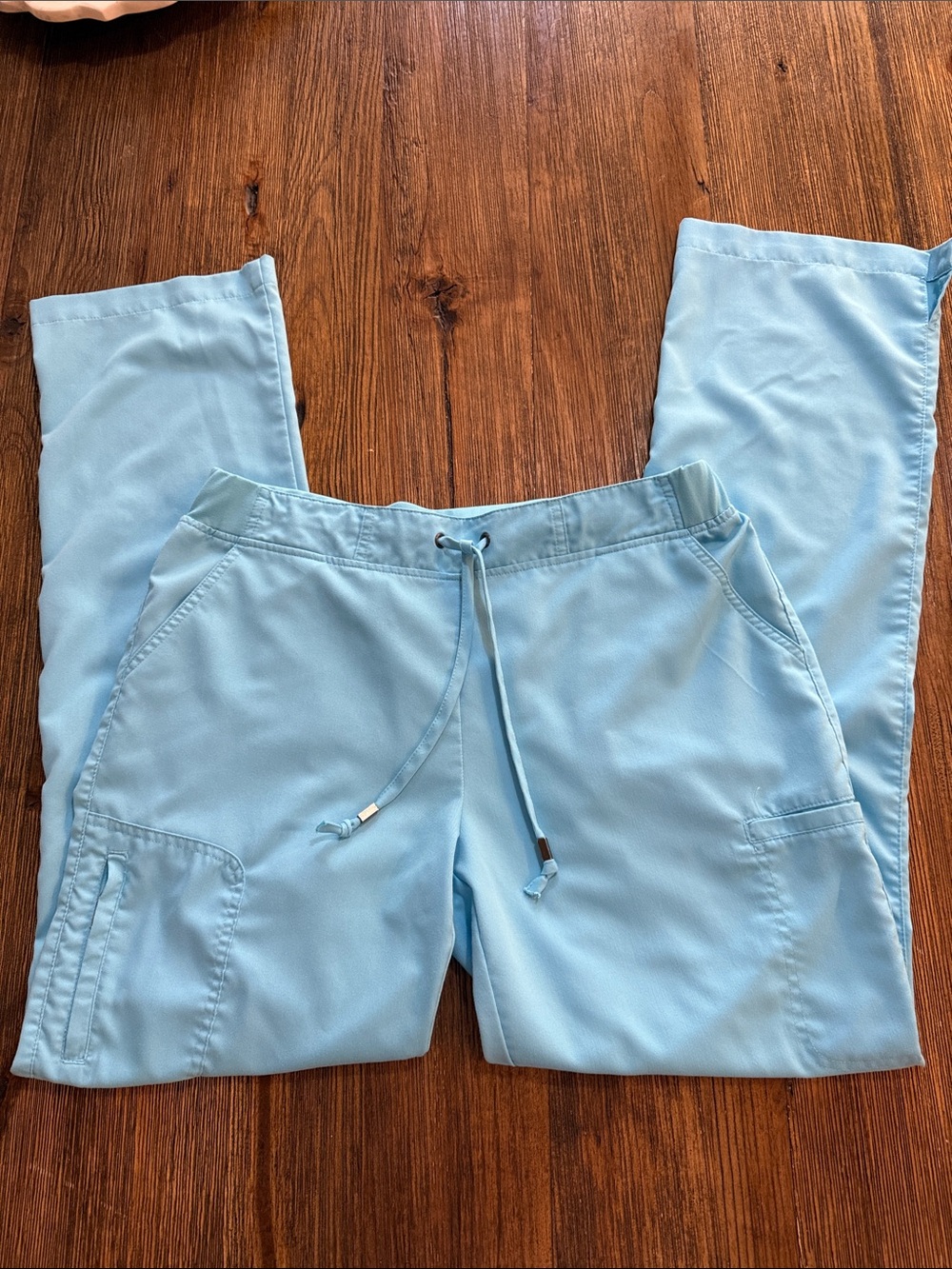 Grey's Anatomy Light Blue Drawstring Scrub Pants